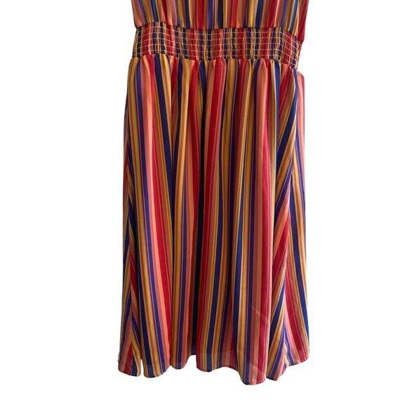 ModCloth Summer Striped Sleeveless Dress Women’s Size Medium Vintage Inspired - Picture 5 of 6